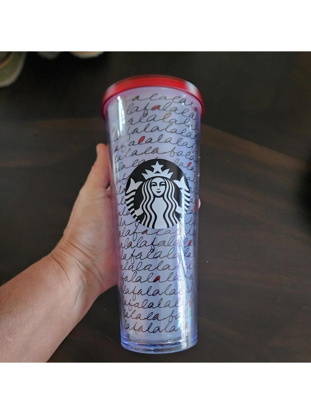 EUC Holiday Starbucks cup flawless without straw falala tumbler venti